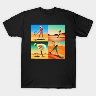 Desert Tennis Players T-Shirt